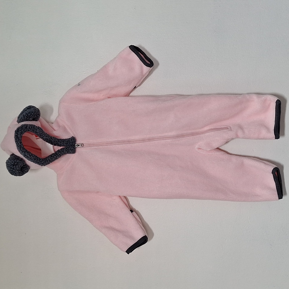 Columbia Pink Baby Fleece Zipup Oneie